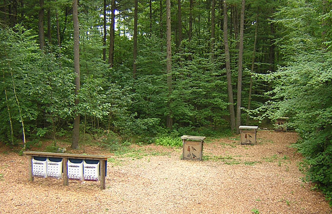 The Shirley Rod and Gun Club archery range